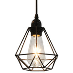 Plafondlamp Met Diamantvorm 3Xe27 Zwart