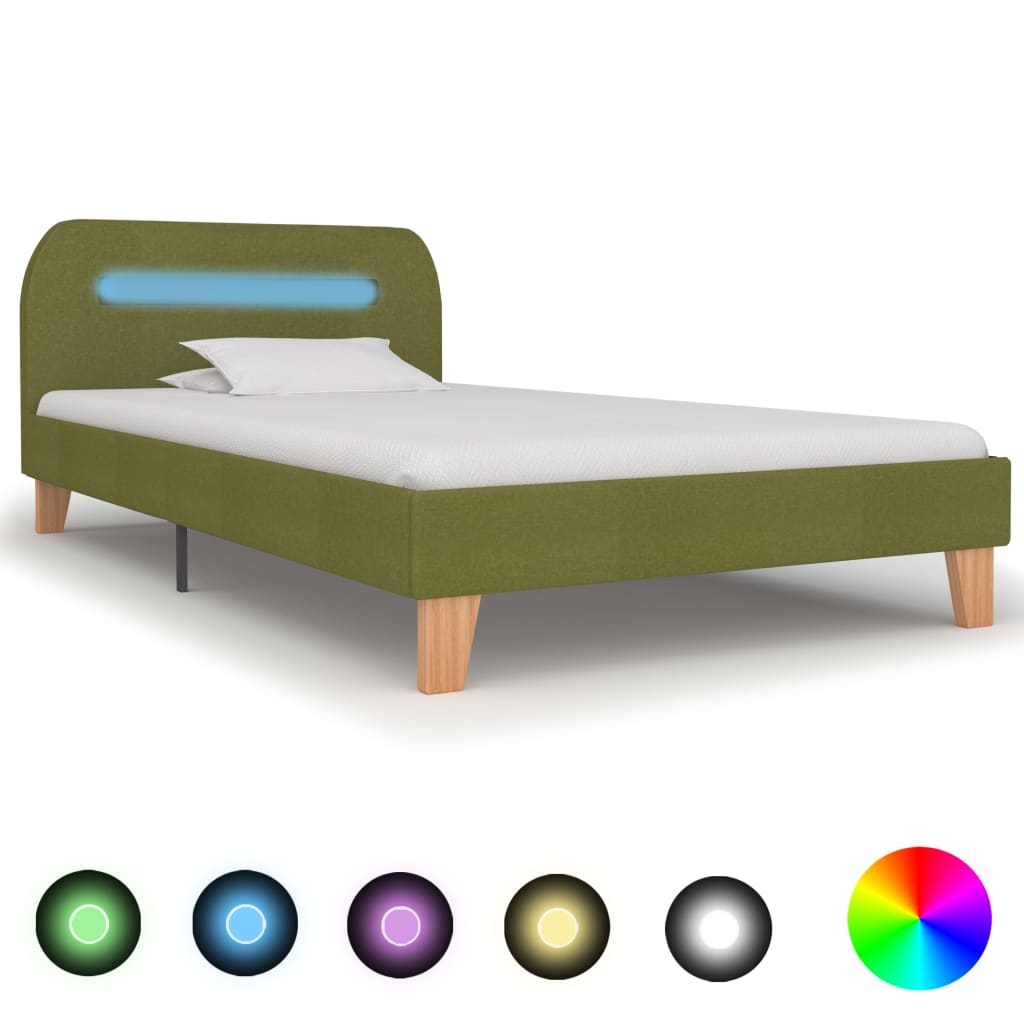 Bedframe Met Led Stof