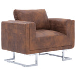 Fauteuil Kubus Kunstsuède