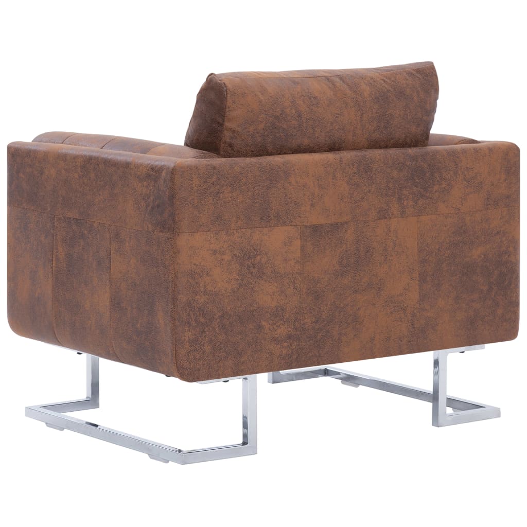 Fauteuil Kubus Kunstsuède