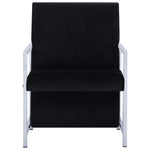 Fauteuil Met Chromen Poten Fluweel