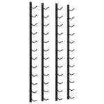 Wijnrekken Wandmontage Voor 12 Flessen 2 St Ijzer Zwart