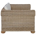 Fauteuil Met Kussens Natuurlijk Rattan Roze