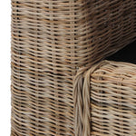Fauteuil Met Kussens Natuurlijk Rattan Roze