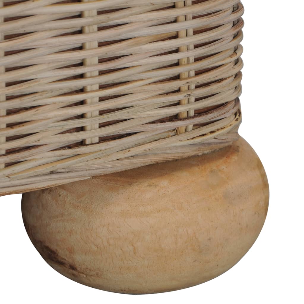 Fauteuil Met Kussens Natuurlijk Rattan Roze