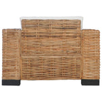 Fauteuil Met Kussens Natuurlijk Rattan Wit