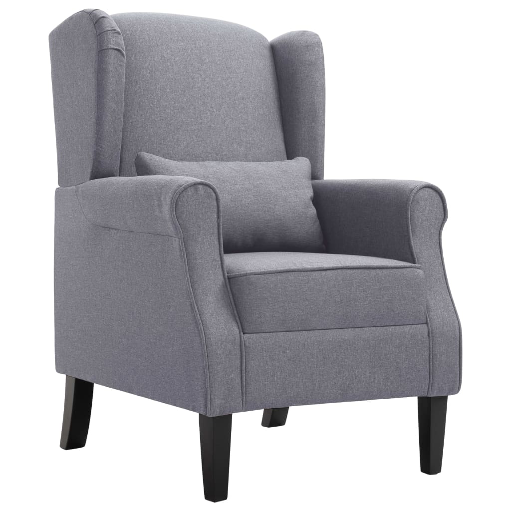 Fauteuil Met Stof Blauw/Grijs
