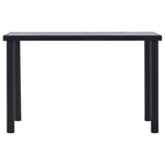 Eettafel Mdf Zwart En Betongrijs