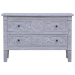 Dressoir Met 2 Lades 90X30X60 Cm Massief Mahoniehout