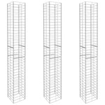 Schanskorven 3 St 25X25X197 Cm Gegalvaniseerd Staal