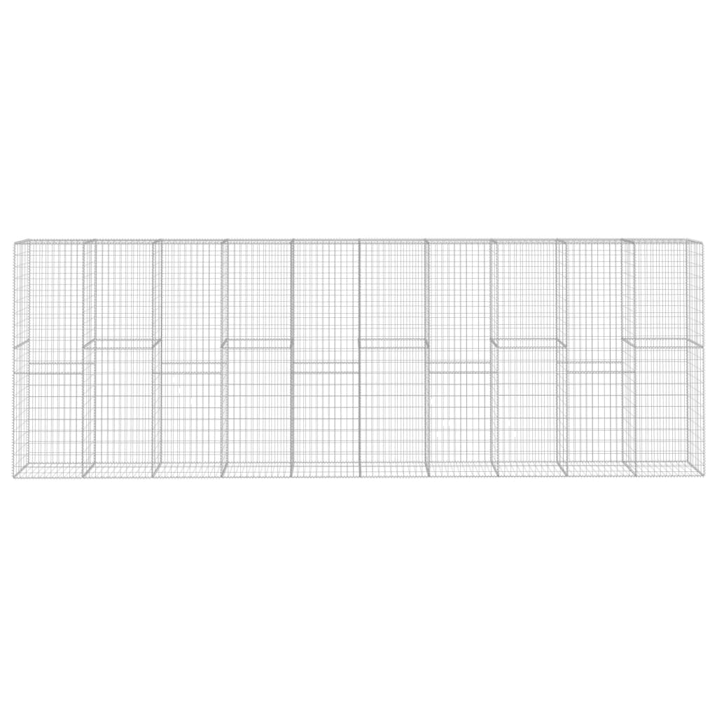 Schanskorfmuur Met Deksel 600X50X200 Cm Gegalvaniseerd Staal