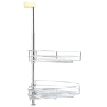 Draadmand Keuken 2-Laags 180 Graden Zilverkleurig