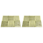 12 St Terrastegels 50X50 Cm Hout