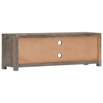 Tv-Meubel 120X30X40 Cm Massief Mangohout Grijs