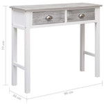 Wandtafel 90X30X77 Cm Hout