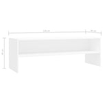 Tv-Meubel 120X40X40 Cm Bewerkt Hout