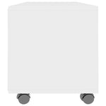 Tv-Meubel Met Wieltjes 90X35X35 Cm Bewerkt Hout
