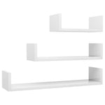 Wandschappen Bewerkt Hout Hoogglans Wit
