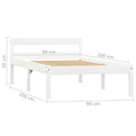 Bedframe Massief Grenenhout