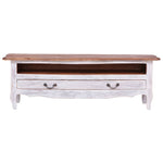 Tv-Meubel 120X30X40 Cm Massief Mahoniehout