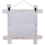 Spiegel Houtblokken 70X70 Cm Massief Gerecycled Hout