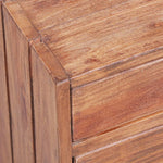 Nachtkastje Met 3 Lades 35X25X35 Cm Massief Mahoniehout