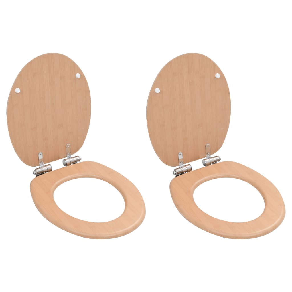 Toiletbril Soft-Close Simpel Ontwerp Mdf Wit
