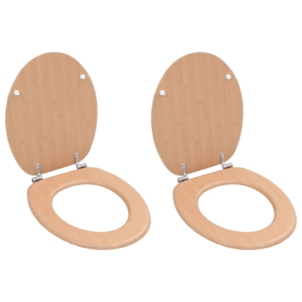 Toiletbril Soft-Close Simpel Ontwerp Mdf Wit