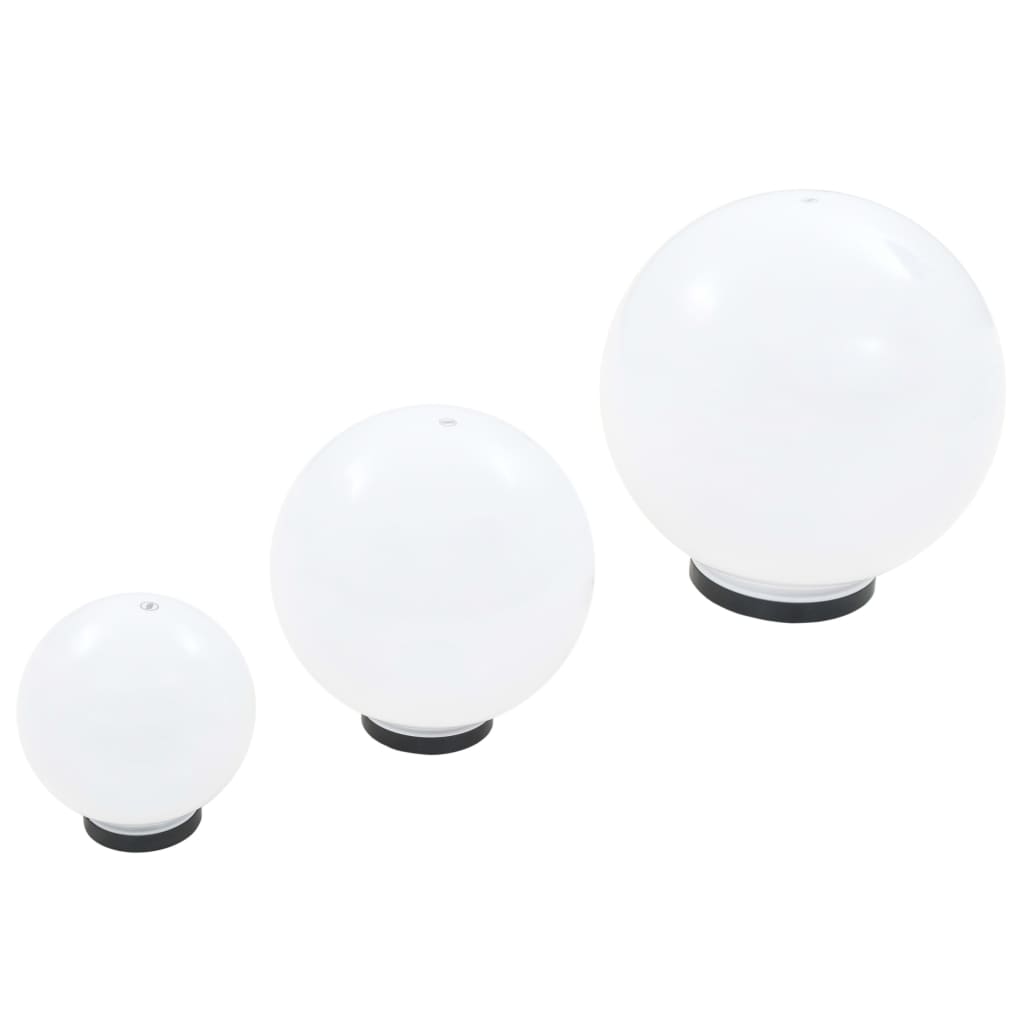-Delige Led-Bollampenset Rond 20/30/40 Cm Pmma