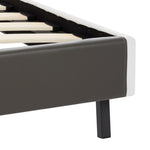 Bed Met Traagschuim Matras Kunstleer