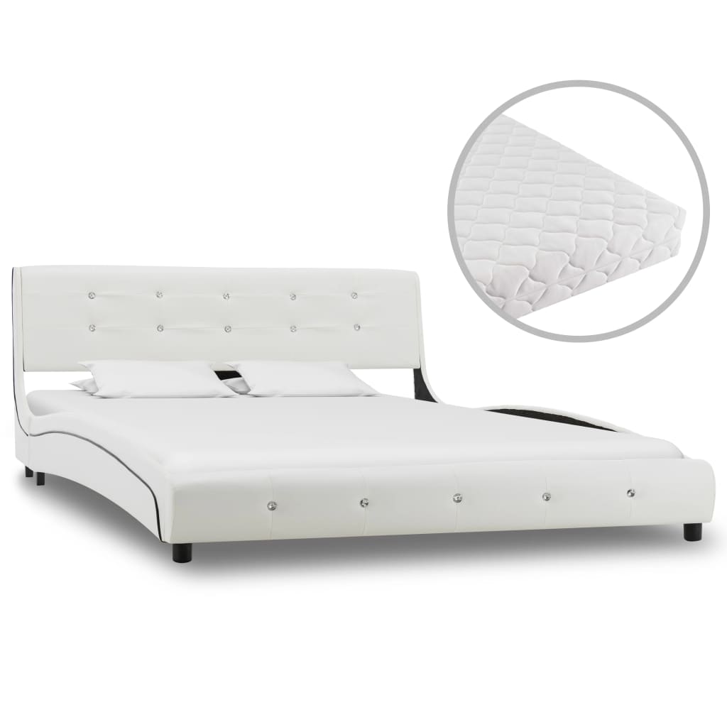 Bed Met Matras Kunstleer