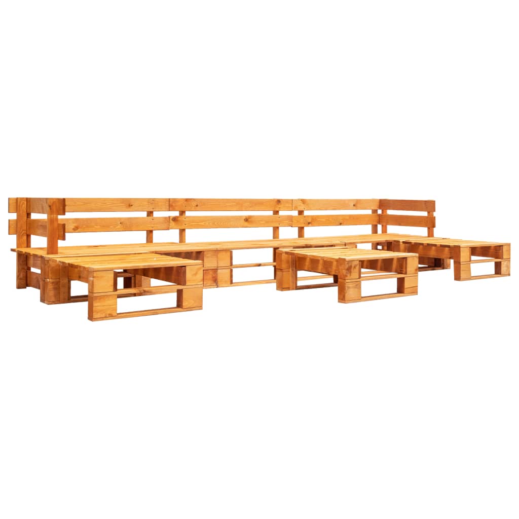 6-Delige Loungeset Pallet Hout