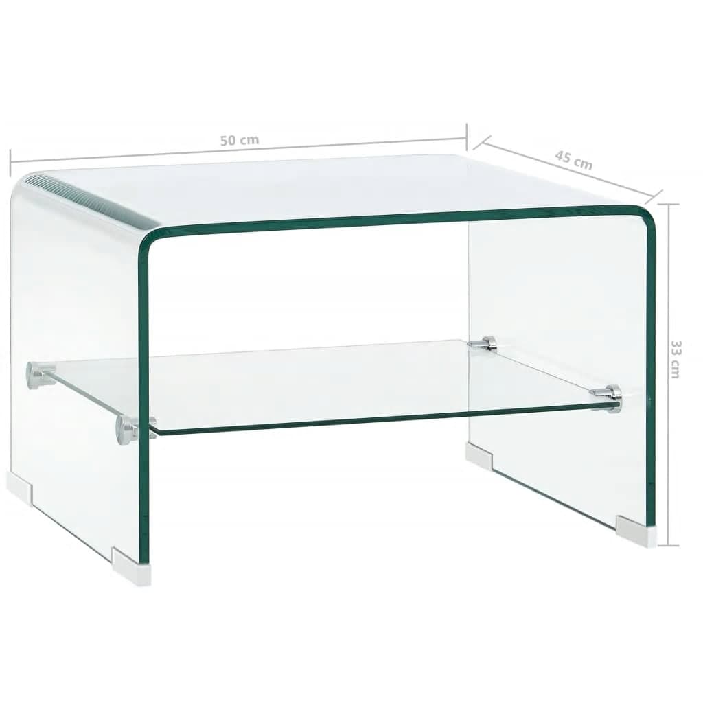 Salontafel Gehard Glas Transparant