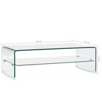 Salontafel Gehard Glas Transparant