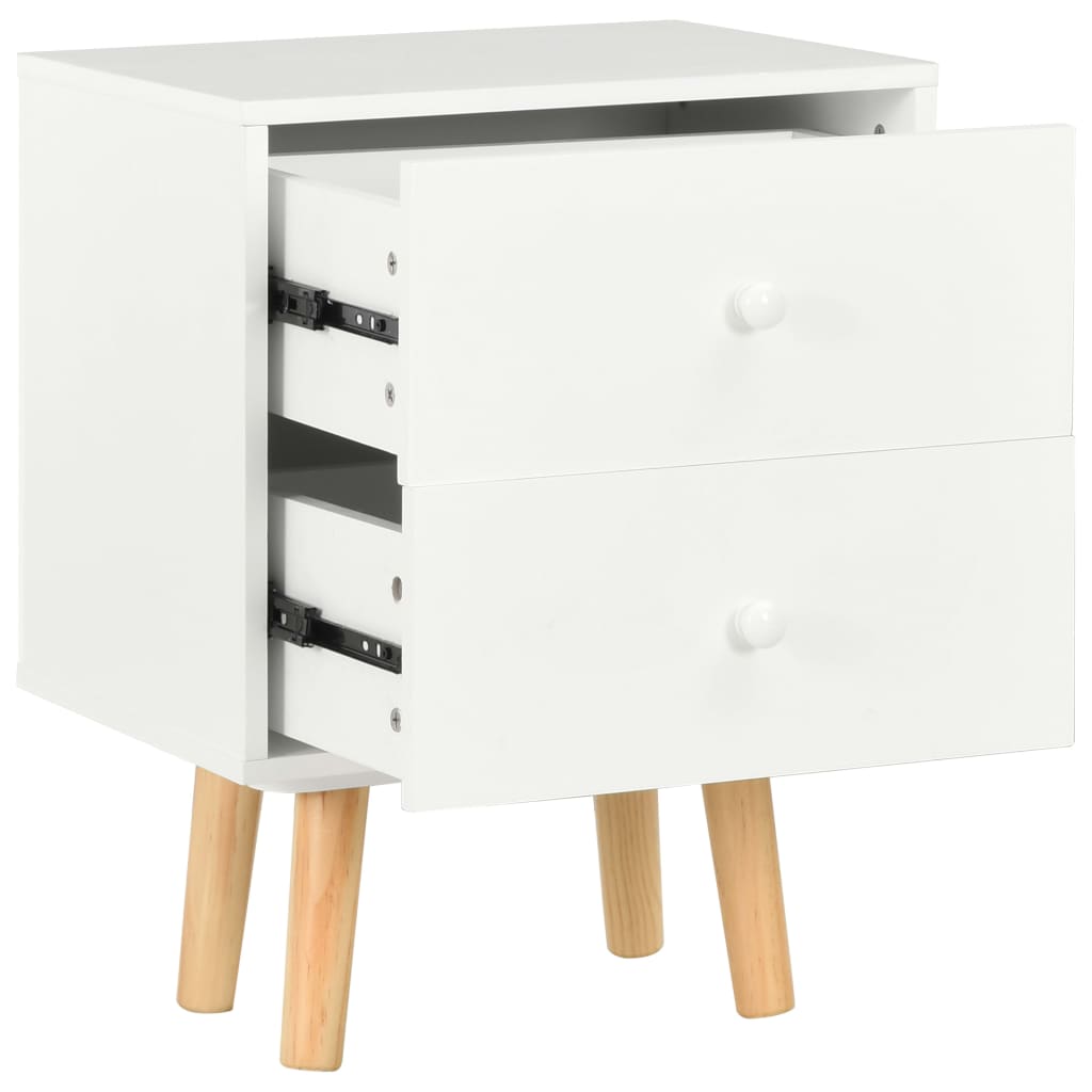 Nachtkastjes 40X30X50 Cm Massief Grenenhout