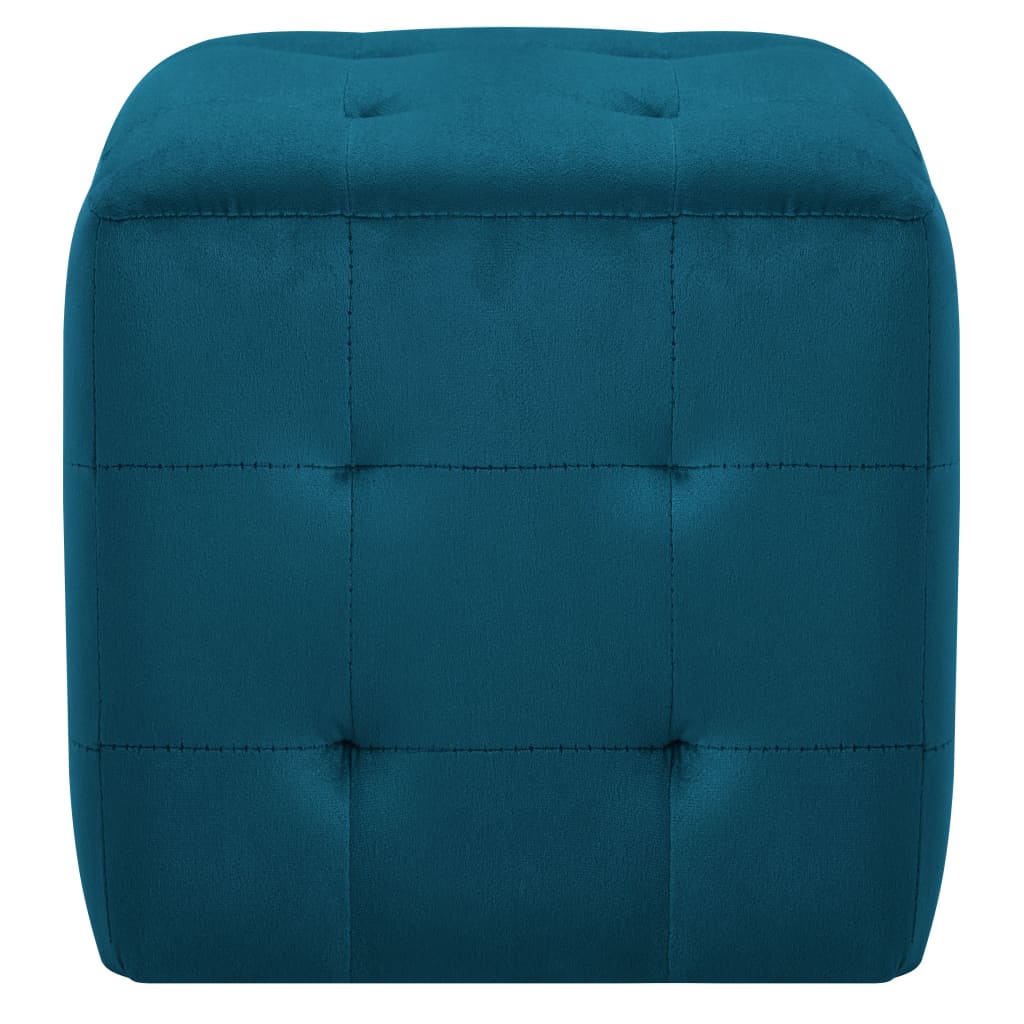 Poef 2 St 30X30X30 Cm Fluweel