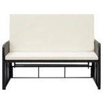 -Delige Loungeset Met Kussens Poly Rattan