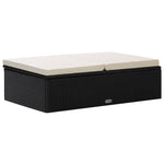 -Delige Loungeset Met Kussens Poly Rattan