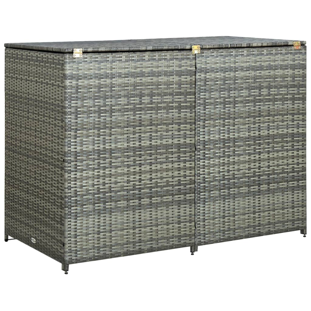 Containerberging Dubbel 148X80X111 Cm Poly Rattan