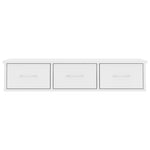Wandschap Met Lades 88X26X18,5 Cm Bewerkt Hout