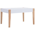 3-Delige Kindertafel- En Stoelenset Krijtbord Zwart En Wit Zwart