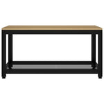 Salontafel 90X45X45 Cm Mdf En Ijzer En Zwart