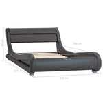 Bedframe Met Led Kunstleer