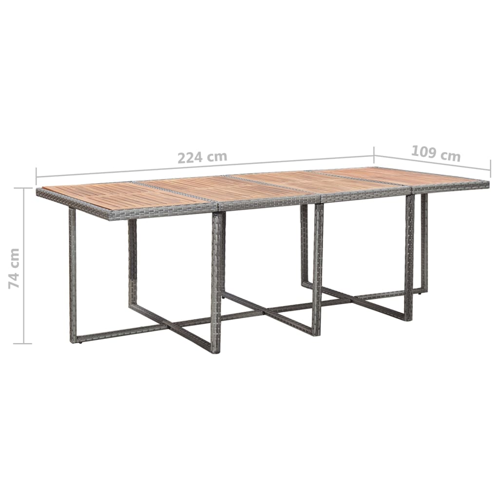 3-Delige Tuinset Met Kussens Poly Rattan Kleurig Antraciet En Bruin