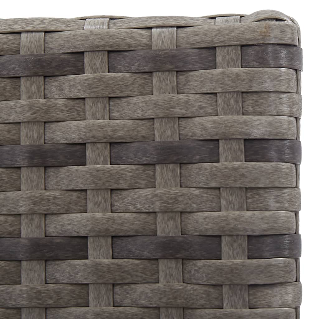 3-Delige Tuinset Met Kussens Poly Rattan Kleurig Antraciet En Bruin