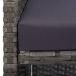 3-Delige Tuinset Met Kussens Poly Rattan Kleurig Antraciet En Bruin
