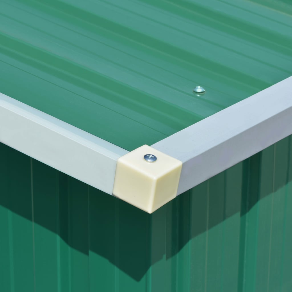 Tuinschuur 257X779X181 Cm Gegalvaniseerd Staal Groen