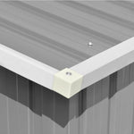 Tuinschuur 257X779X181 Cm Gegalvaniseerd Staal Grijs