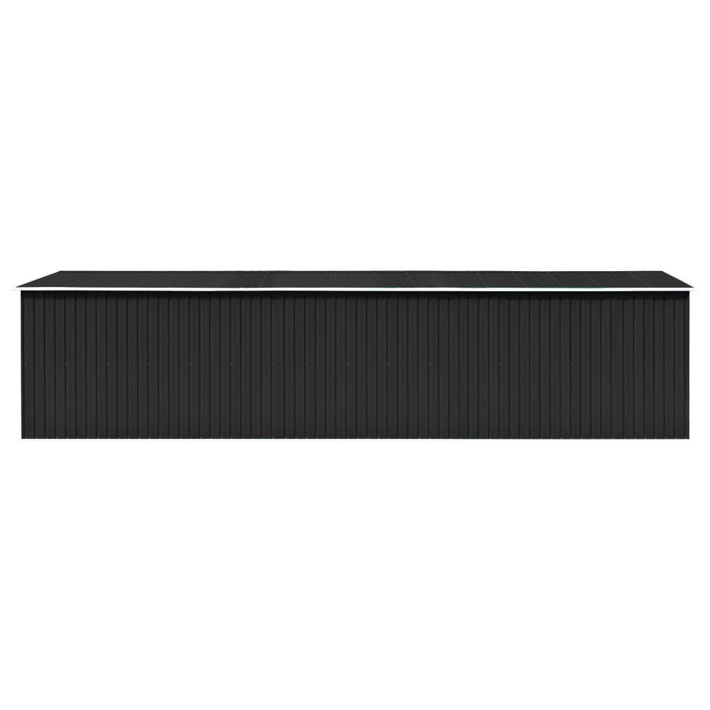 Tuinschuur 257X779X181 Cm Gegalvaniseerd Staal Antracietkleurig