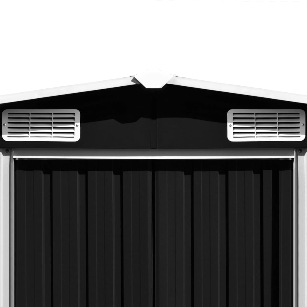 Tuinschuur 257X779X181 Cm Gegalvaniseerd Staal Antracietkleurig